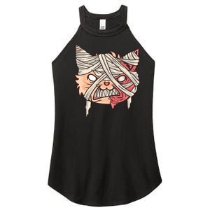 Angry Mummy Cat Women's Perfect Tri Rocker Tank