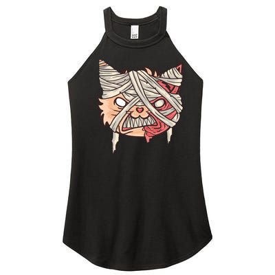 Angry Mummy Cat Women's Perfect Tri Rocker Tank