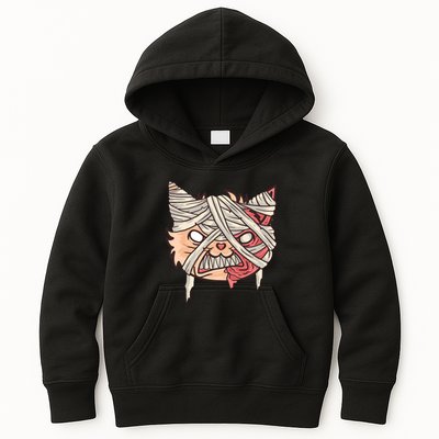 Angry Mummy Cat Kids Hoodie