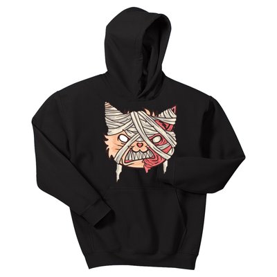 Angry Mummy Cat Kids Hoodie