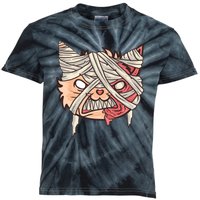 Angry Mummy Cat Kids Tie-Dye T-Shirt