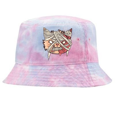 Angry Mummy Cat Tie-Dyed Bucket Hat