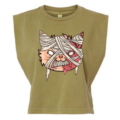 Angry Mummy Cat Garment-Dyed Women's Muscle Tee