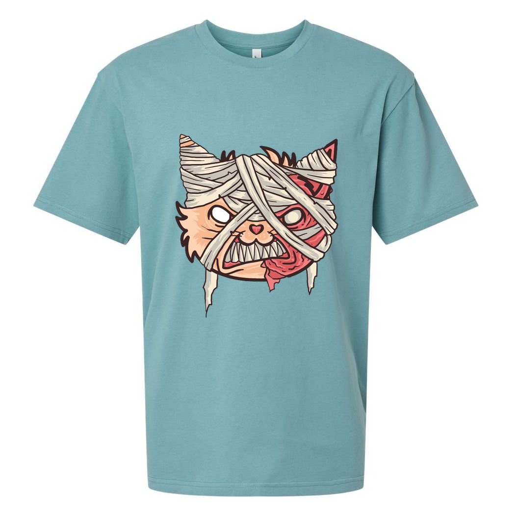 Angry Mummy Cat Sueded Cloud Jersey T-Shirt