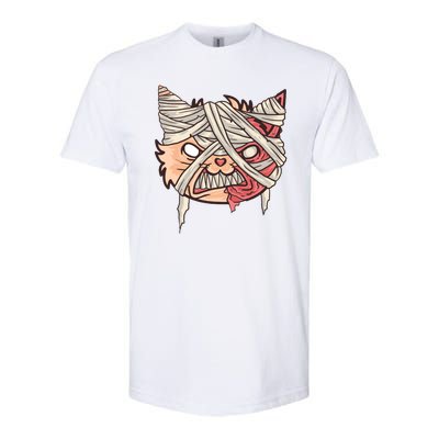 Angry Mummy Cat Softstyle® CVC T-Shirt