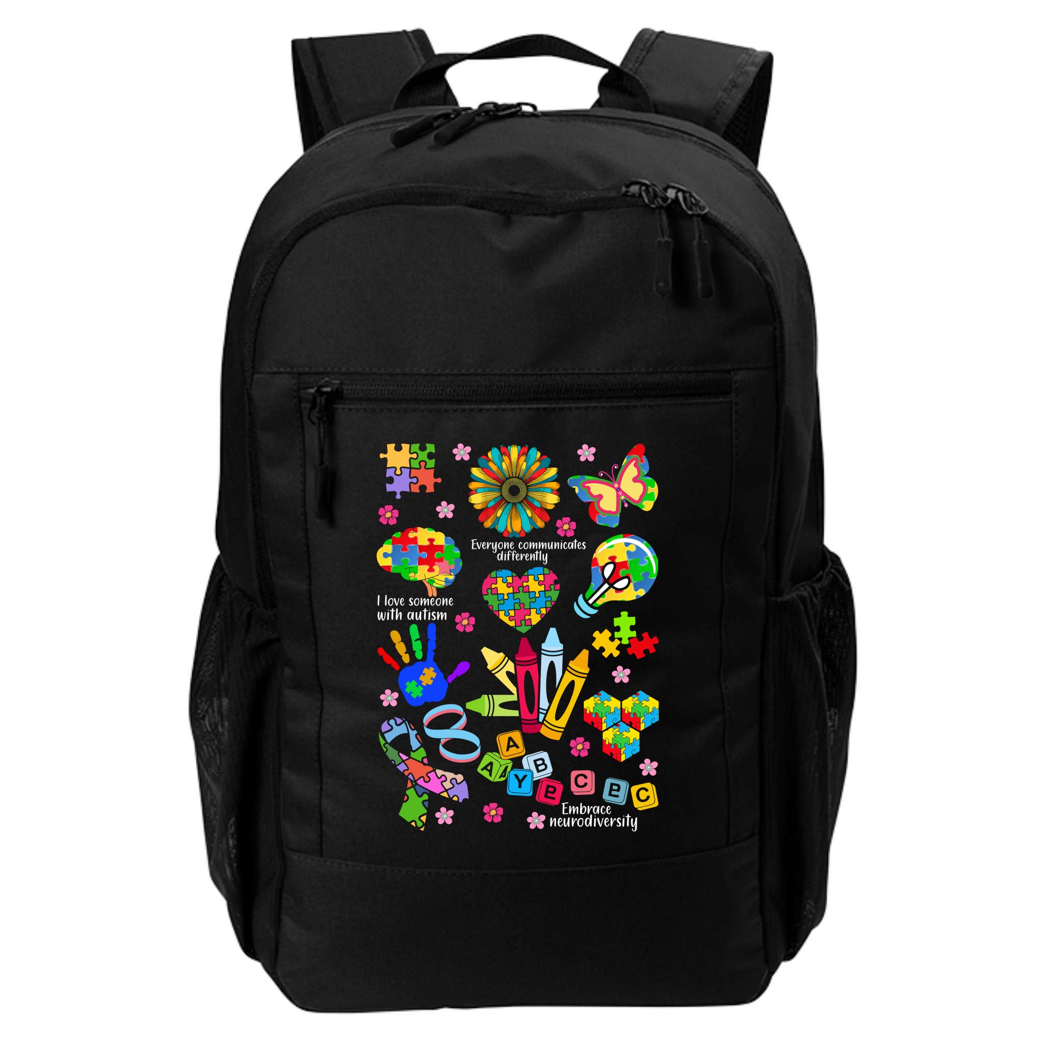 Autism Mashup Collage Backpack