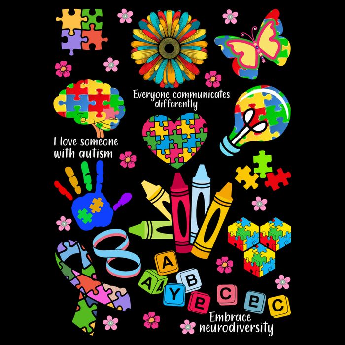 Autism Mashup Collage Backpack