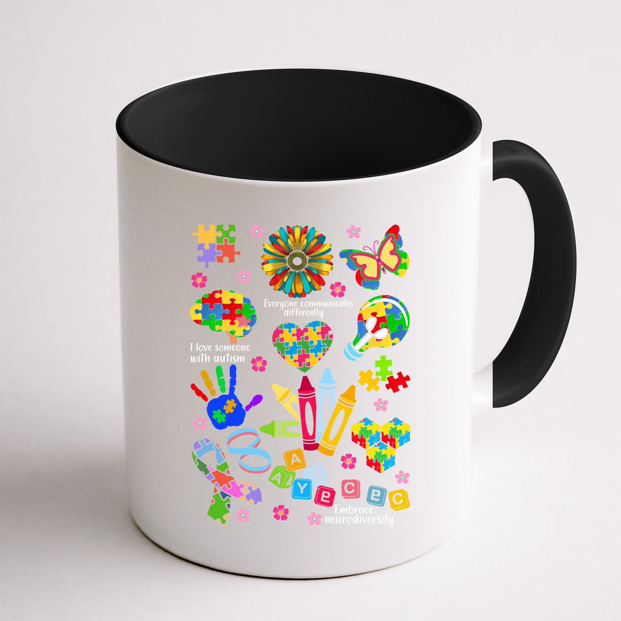 Autism Mashup Collage Mug