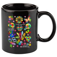 Autism Mashup Collage 11oz C Handle Ceramic Mug