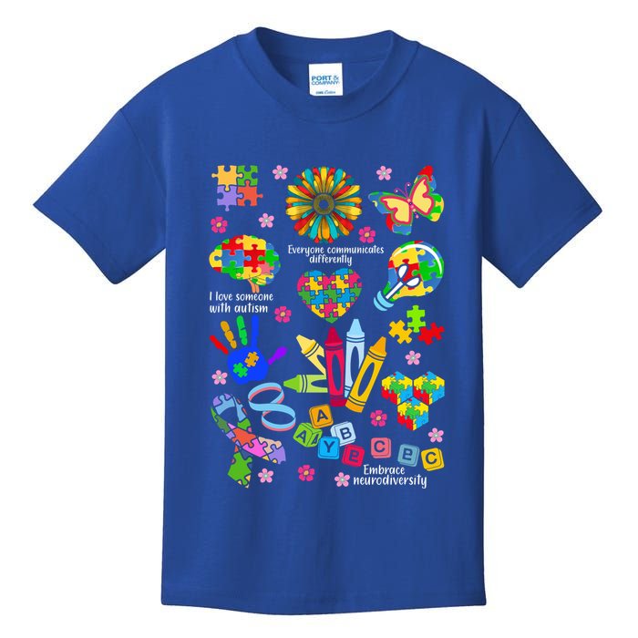 Autism Mashup Collage Kids T-Shirt