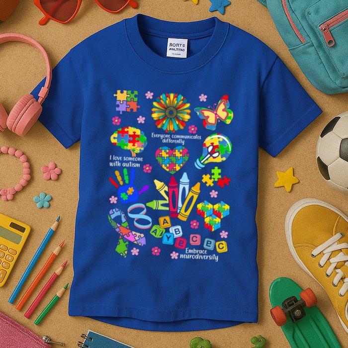 Autism Mashup Collage Kids T-Shirt