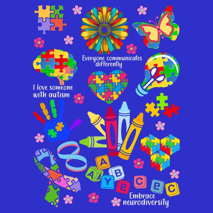 Autism Mashup Collage Kids T-Shirt