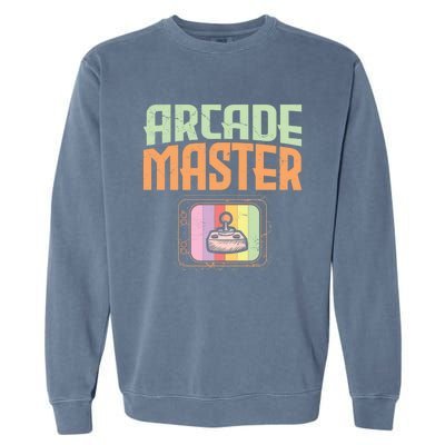 Arcade Master Classic Controller Retro Gaming Arcade Gift Garment-Dyed Sweatshirt