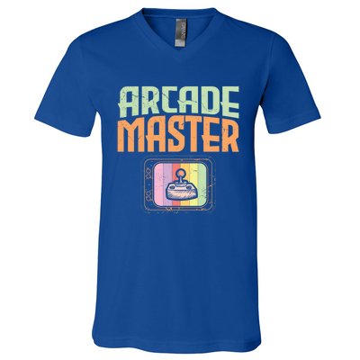 Arcade Master Classic Controller Retro Gaming Arcade Gift V-Neck T-Shirt