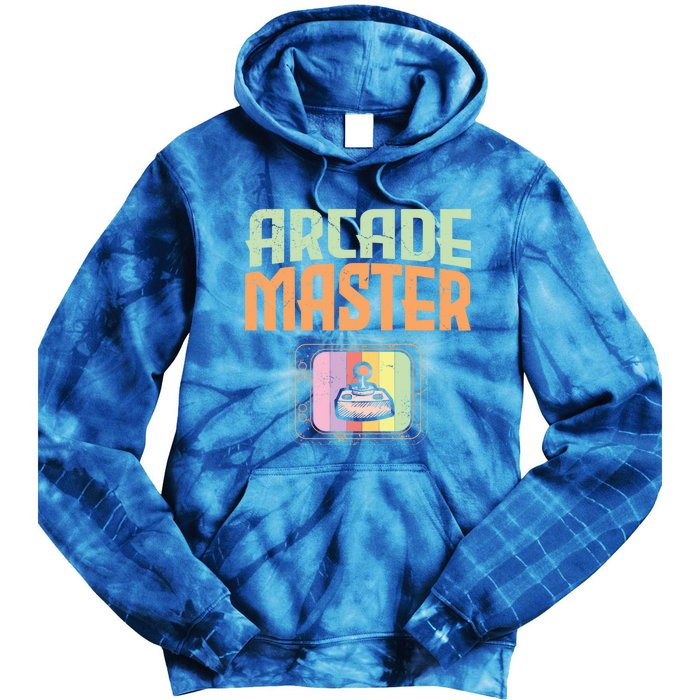 Arcade Master Classic Controller Retro Gaming Arcade Gift Tie Dye Hoodie