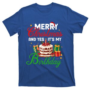 Adults Merry Christmas And Yes It’S My Birthday Party Gift T-Shirt