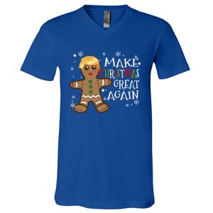 America Make Christmas Great Again Funny Trump Christmas Gift V-Neck T-Shirt