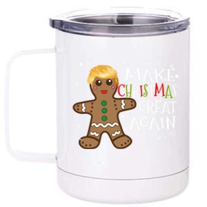 America Make Christmas Great Again Funny Trump Christmas Gift 12 oz Stainless Steel Tumbler Cup