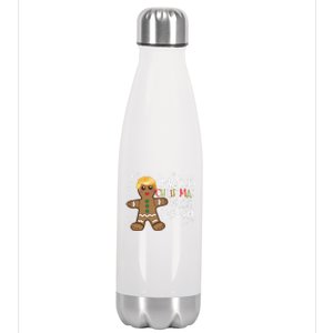 America Make Christmas Great Again Funny Trump Christmas Gift Stainless Steel Insulated Water Bottle