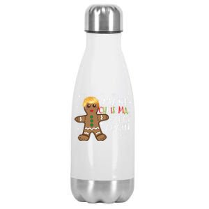 America Make Christmas Great Again Funny Trump Christmas Gift Stainless Steel Insulated Water Bottle