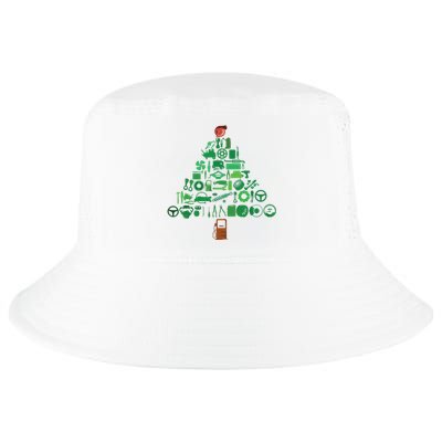 Auto Mechanic Car Engineer Holiday Christmas Tree Racing Fan Cool Comfort Performance Bucket Hat