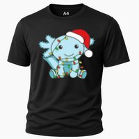 Axolotl Merry Christmas Winter Axolotls Christmas Cooling Performance Crew T-Shirt