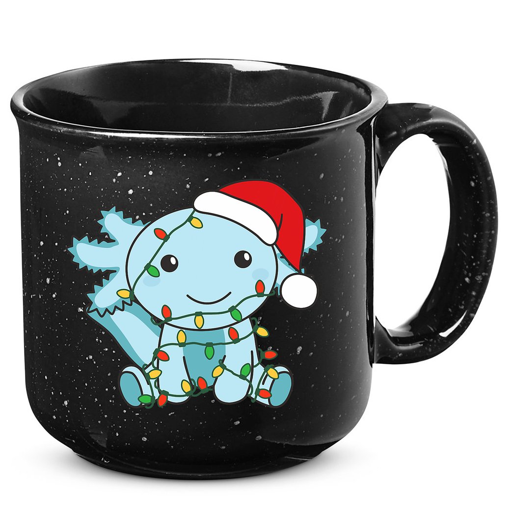 Axolotl Merry Christmas Winter Axolotls Christmas 15oz Campfire Ceramic Mug
