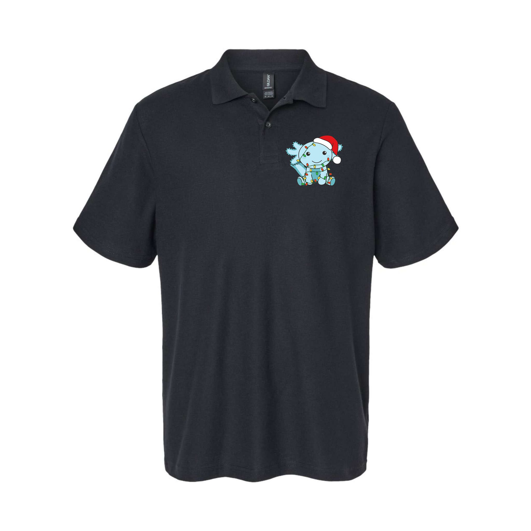 Axolotl Merry Christmas Winter Axolotls Christmas Polo