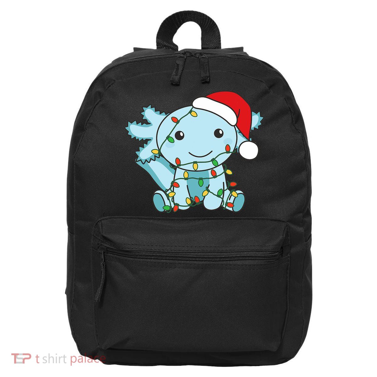 Axolotl Merry Christmas Winter Axolotls Christmas 16 in Basic Backpack