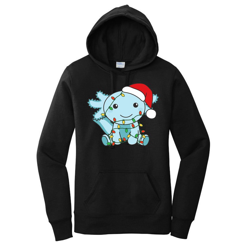 Axolotl Merry Christmas Winter Axolotls Christmas Women's Pullover Hoodie