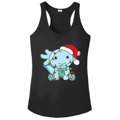 Axolotl Merry Christmas Winter Axolotls Christmas Ladies PosiCharge Competitor Racerback Tank
