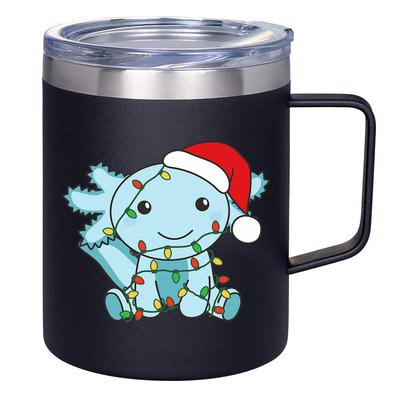 Axolotl Merry Christmas Winter Axolotls Christmas 12oz Stainless Steel Coffee Mug