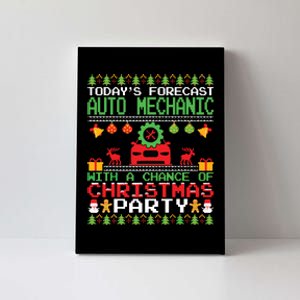 Auto Mechanic Christmas Party Car Mechanic Xmas Ugly Style Canvas