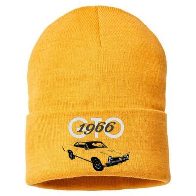 American Muscle Cars1966 Gto Classic Cars Car Guys 1960s Sustainable Knit Beanie