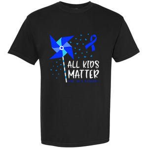 All Matter Child Abuse Prevention Awareness Pinwheel Garment-Dyed Heavyweight T-Shirt