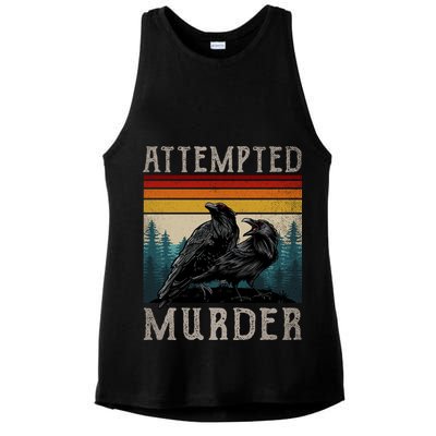 Attempted Murder Crows Ladies PosiCharge Tri-Blend Wicking Tank
