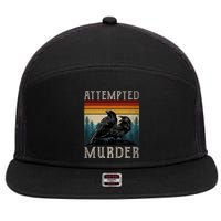 Attempted Murder Crows 7 Panel Mesh Trucker Snapback Hat