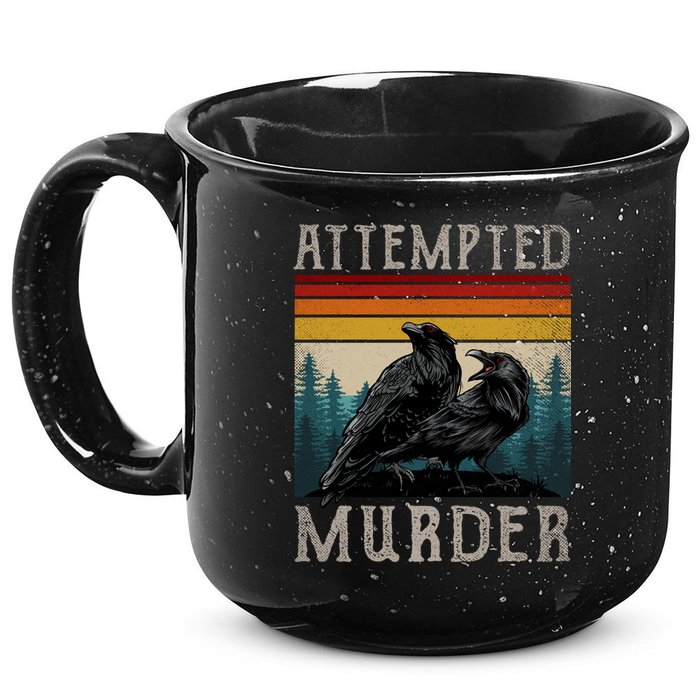 Attempted Murder Crows 15oz Campfire Ceramic Mug