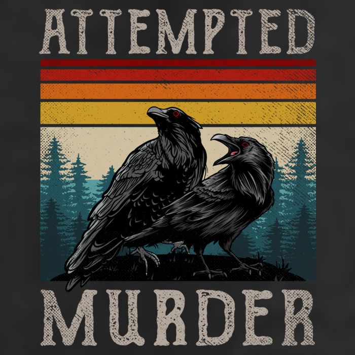Attempted Murder Crows Golf Towel