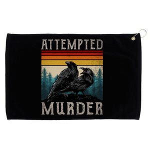 Attempted Murder Crows Grommeted Golf Towel