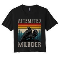 Attempted Murder Crows Women's Crop Top Tee