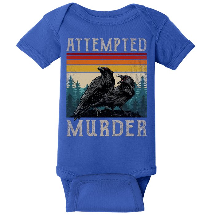 Attempted Murder Crows Baby Bodysuit