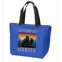Attempted Murder Crows Zip Tote Bag