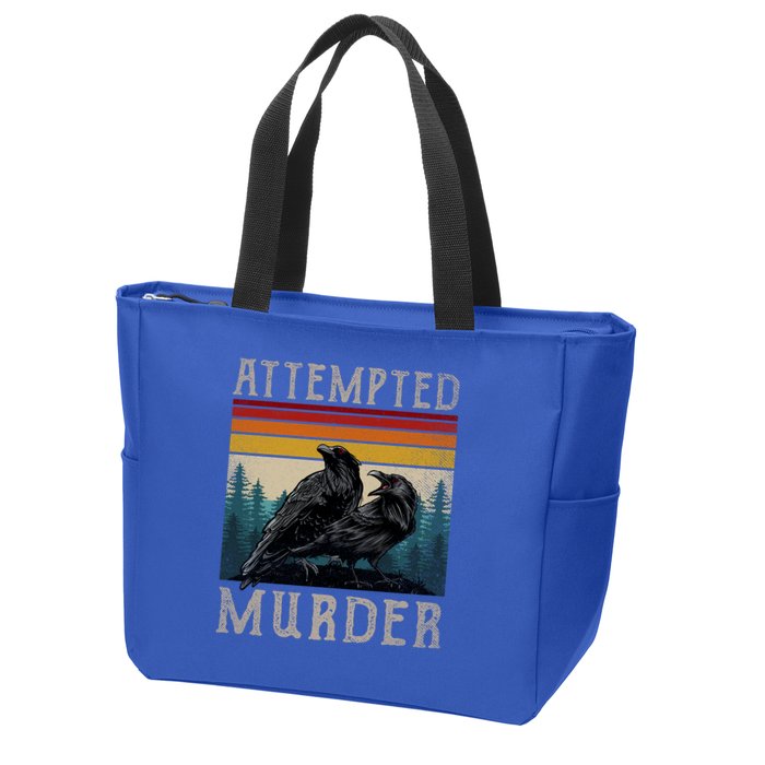 Attempted Murder Crows Zip Tote Bag