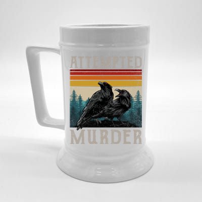 Attempted Murder Crows Beer Stein