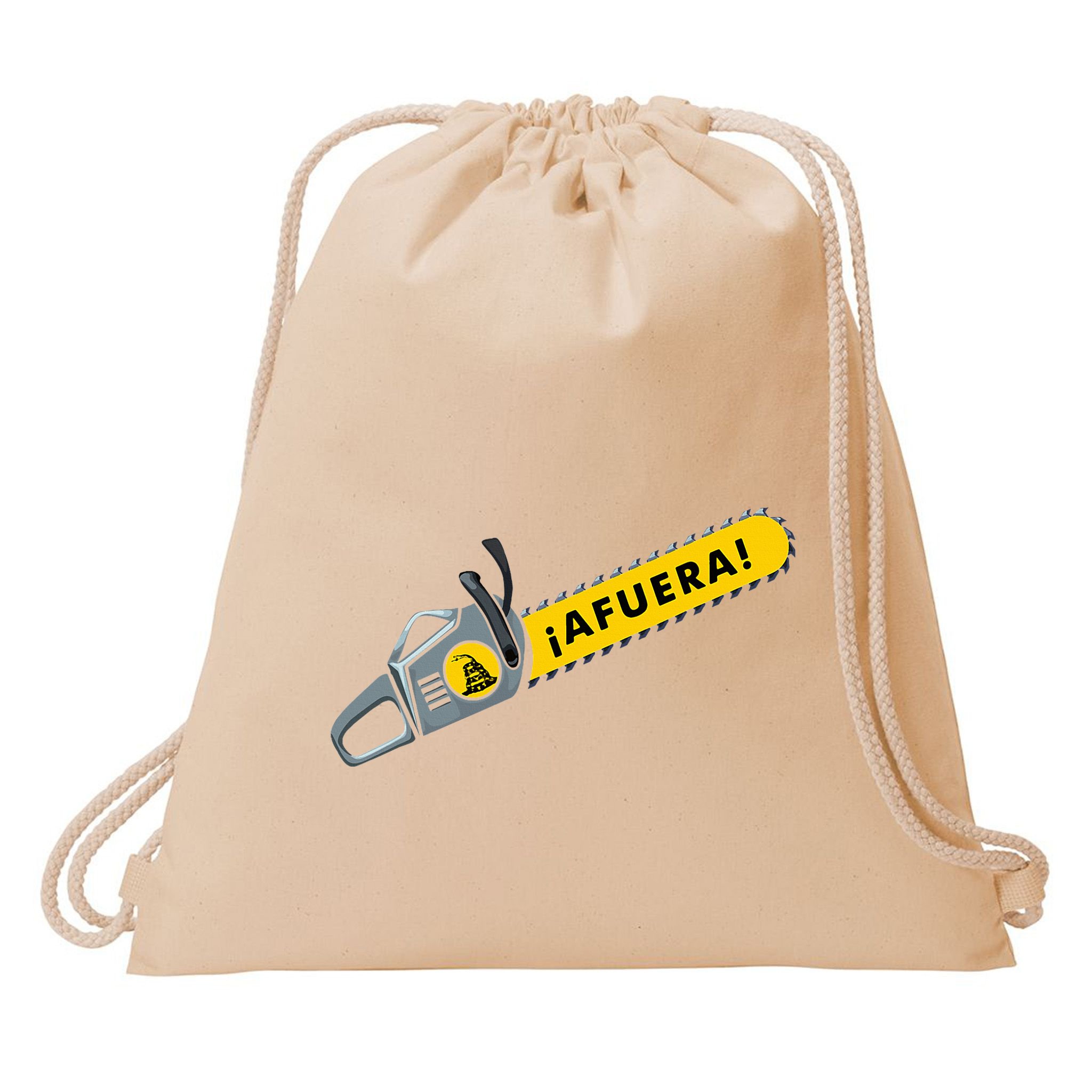 Afuera Milei Chainsaw Libertarian Ancap Liberty Freedom Drawstring Bag