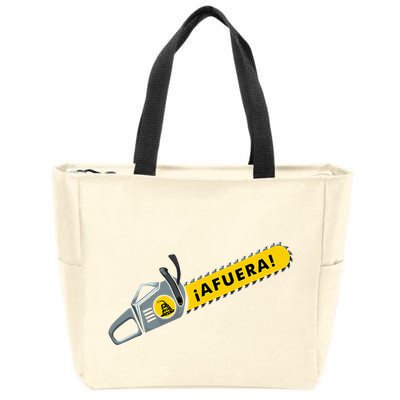 Afuera Milei Chainsaw Libertarian Ancap Liberty Freedom Zip Tote Bag