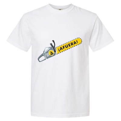 Afuera Milei Chainsaw Libertarian Ancap Liberty Freedom Garment-Dyed Heavyweight T-Shirt