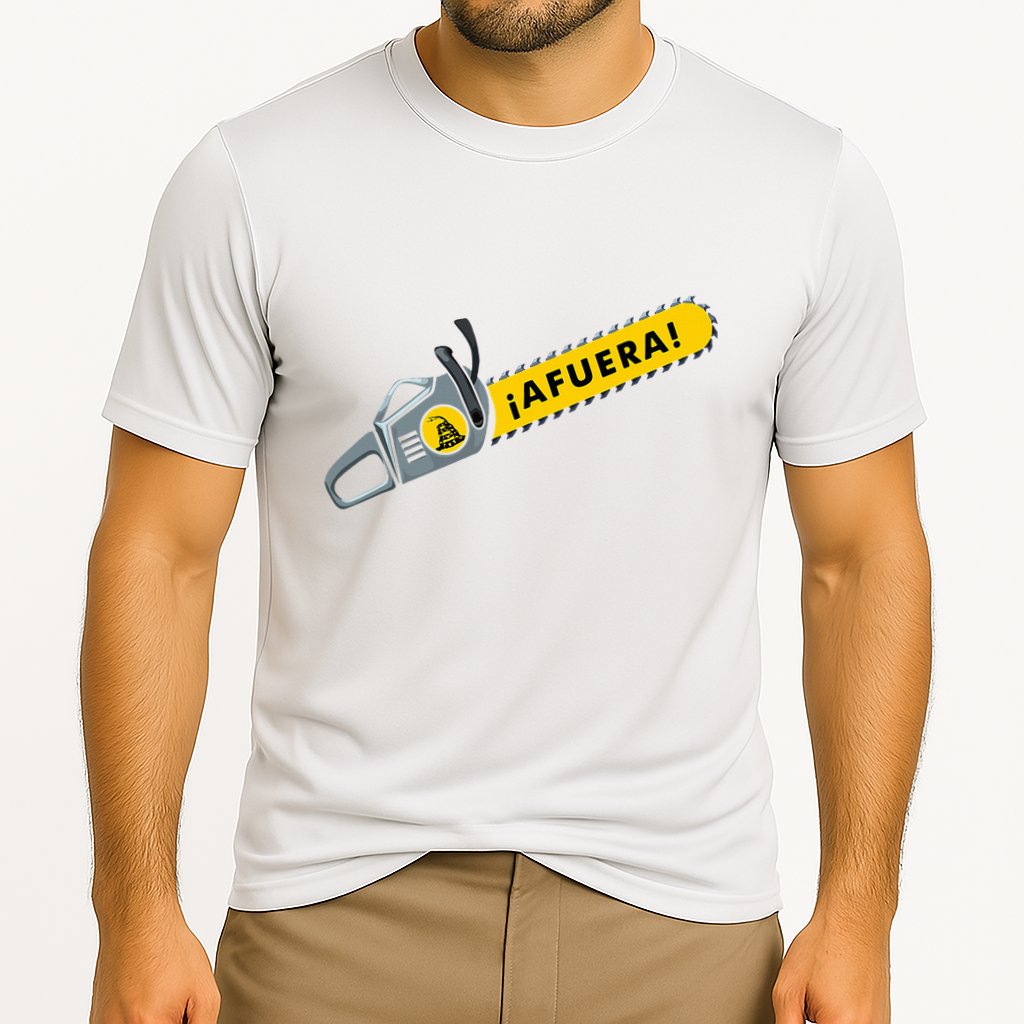 Afuera Milei Chainsaw Libertarian Ancap Liberty Freedom Cooling Performance Crew T-Shirt