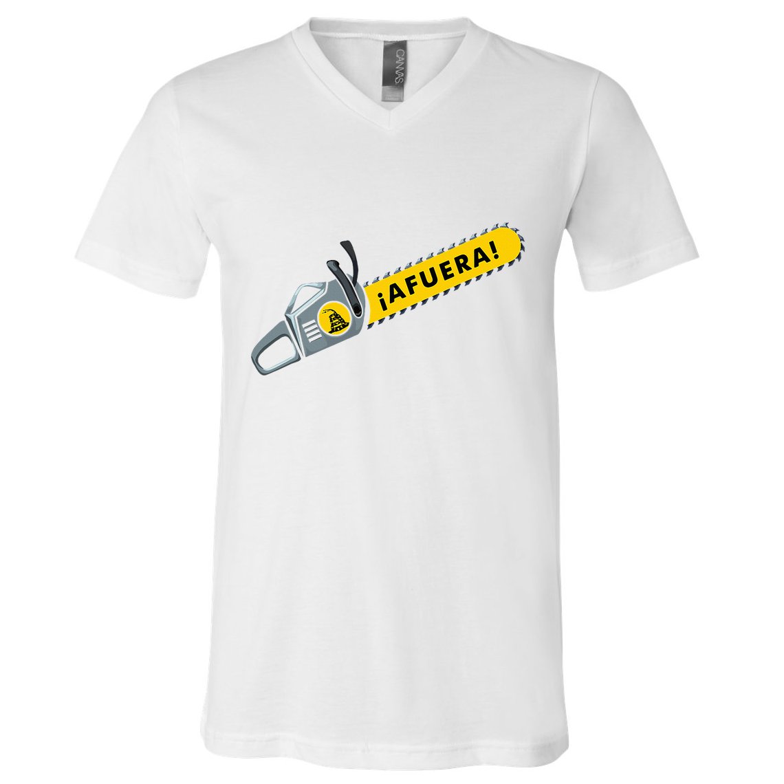 Afuera Milei Chainsaw Libertarian Ancap Liberty Freedom V-Neck T-Shirt